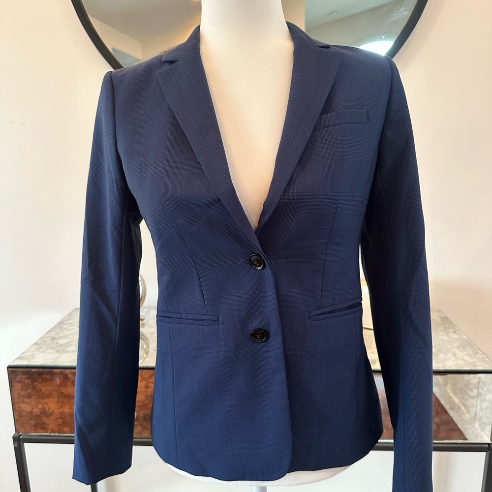 Banana Republic Plaid Blue Women's Blazer